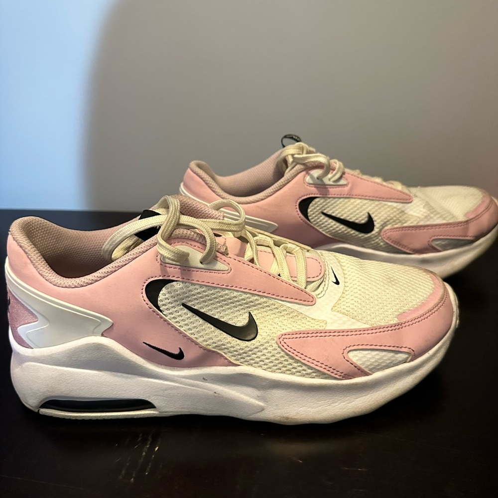 Nike Pink and White Air Max Sneakers